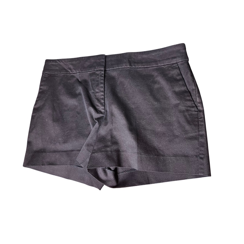 LOFT Riviera Shorts Black Cotton‎ Blend Casual Everyday Size 8